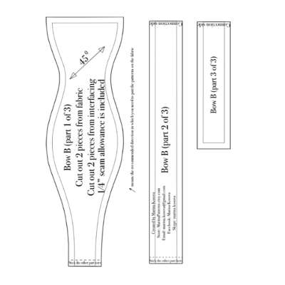 Bow tie patterns example